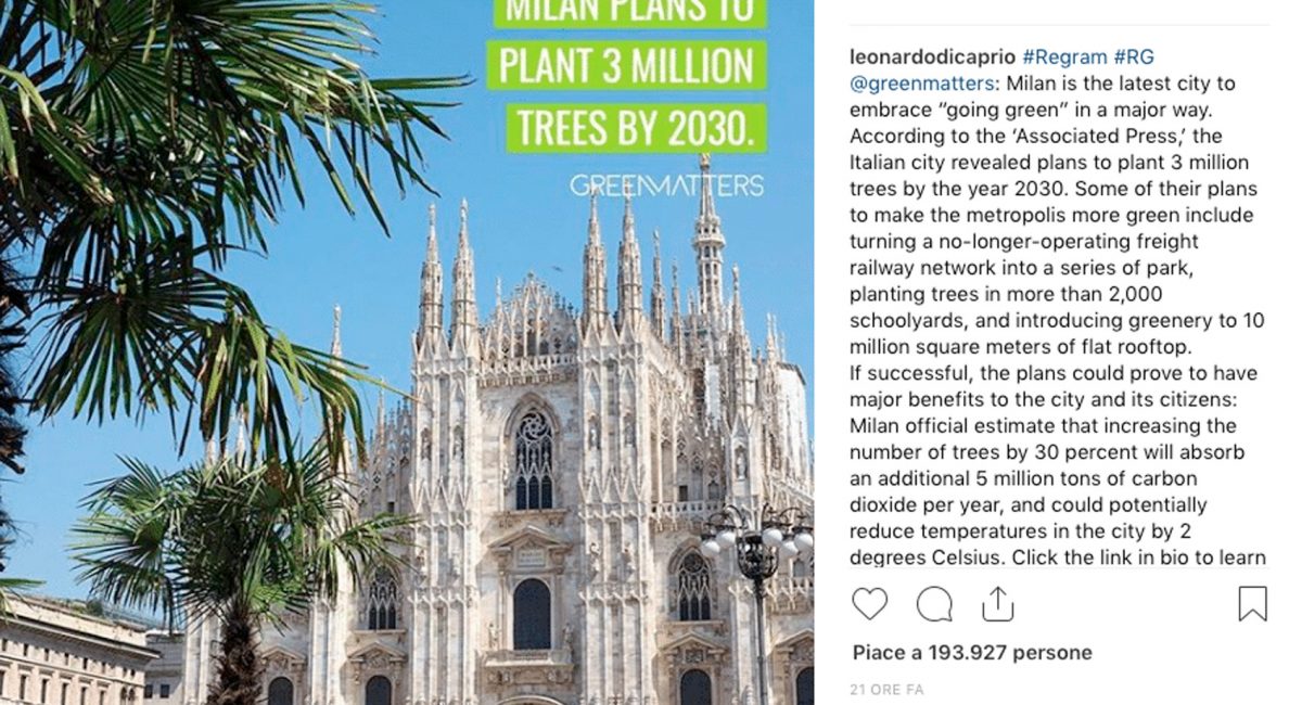 Un post di Leonardo DiCaprio vale quanto 30 anni di informazione sul clima?