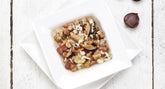 Minestra di riso, castagne e funghi