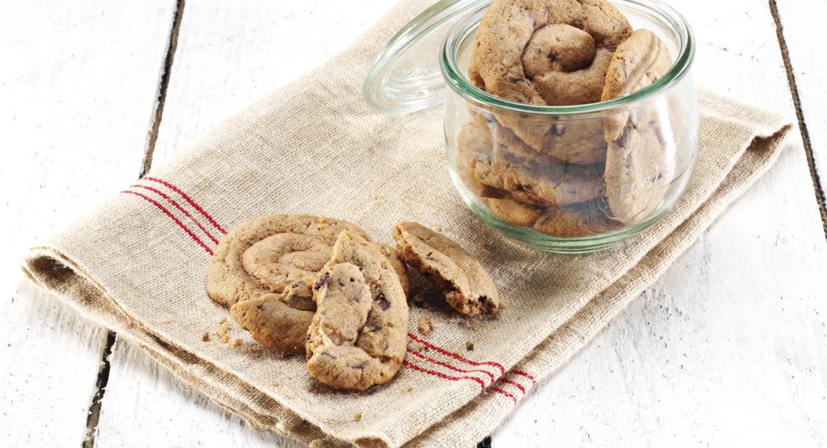 Biscotti con farina di riso al cioccolato fondente