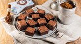 Brownies al Rum con ganache montata al cioccolato al latte e caffè