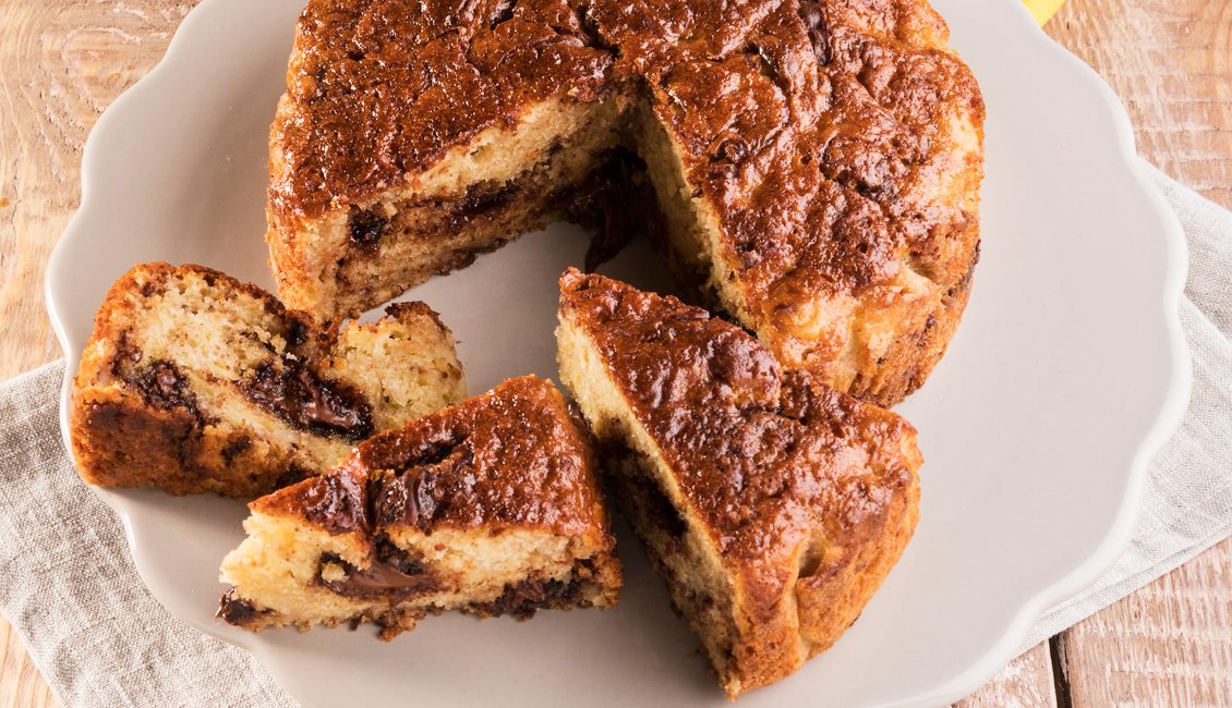 Torta alle banane con Ciokocrem e bevanda vegetale di riso Basmati