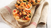 Bruschetta con verdure e fagioli cannellini