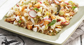 Insalata estiva con farro, melone  e verdura