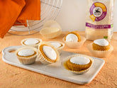 Cupcakes alle carote con farina di ceci e sorgo con meringa al limone