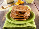 Pancake senza uova con banane e cacao