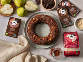 Ciambellone vegano con pere e cioccolato fondente