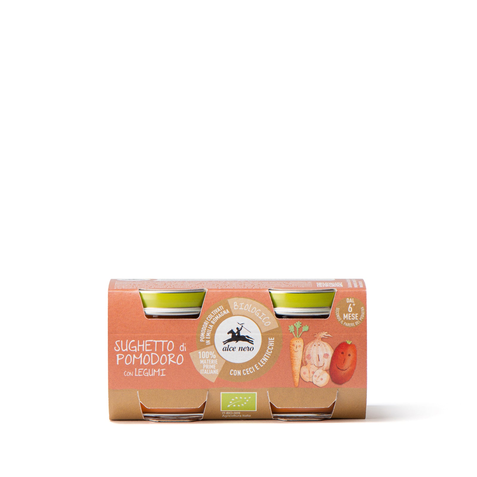 Sughetto di pomodoro con legumi biologico - 2 vasetti 160g - Alce Nero