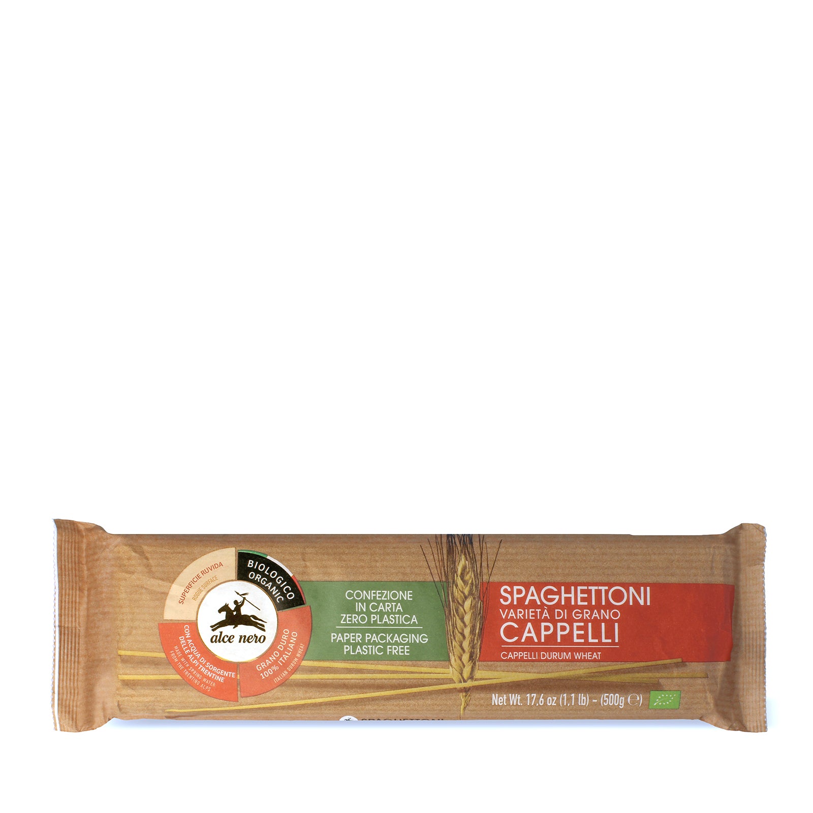 Spaghettoni di grano duro Cappelli biologici 500g - Alce Nero