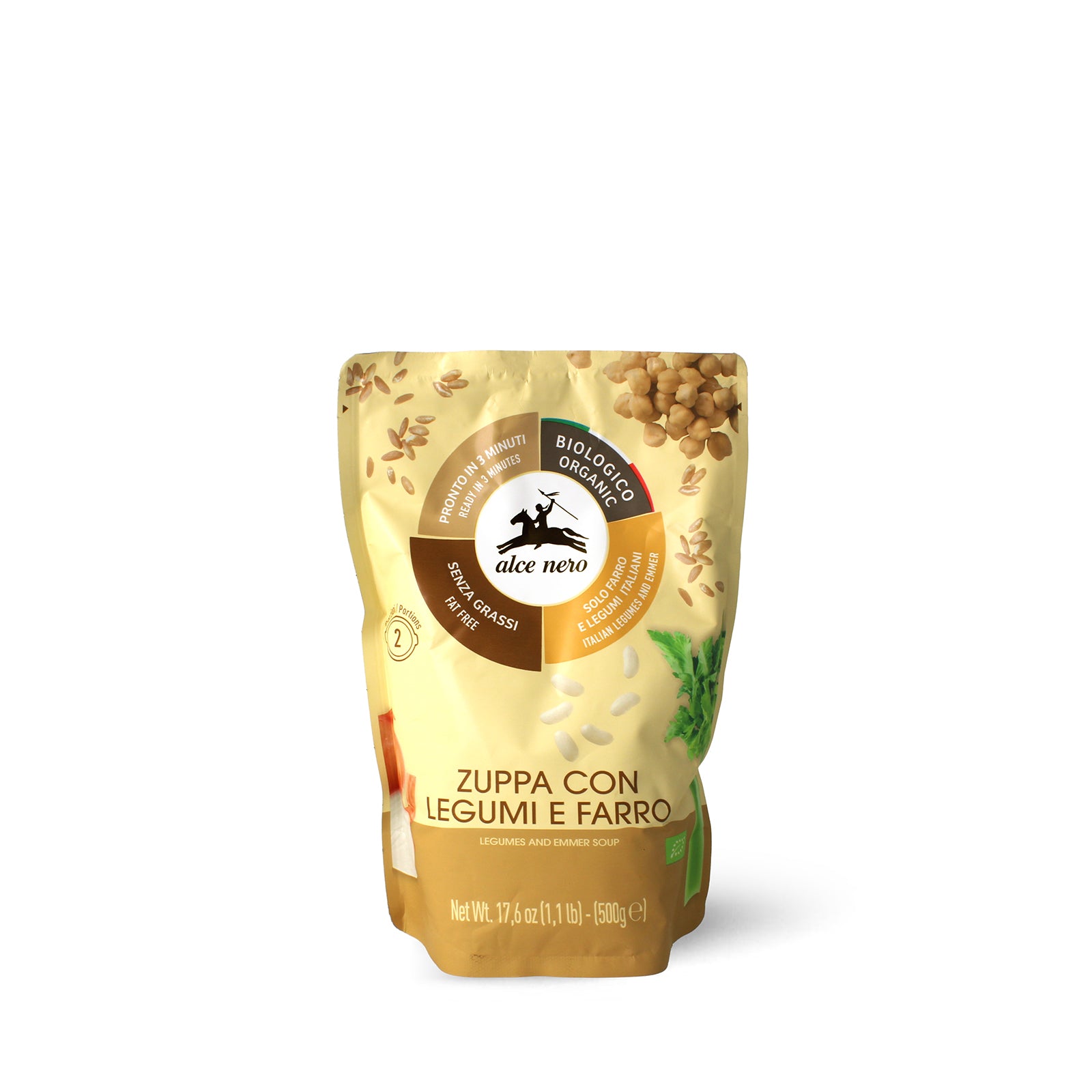 Zuppa con legumi e farro biologica 500g - Alce Nero