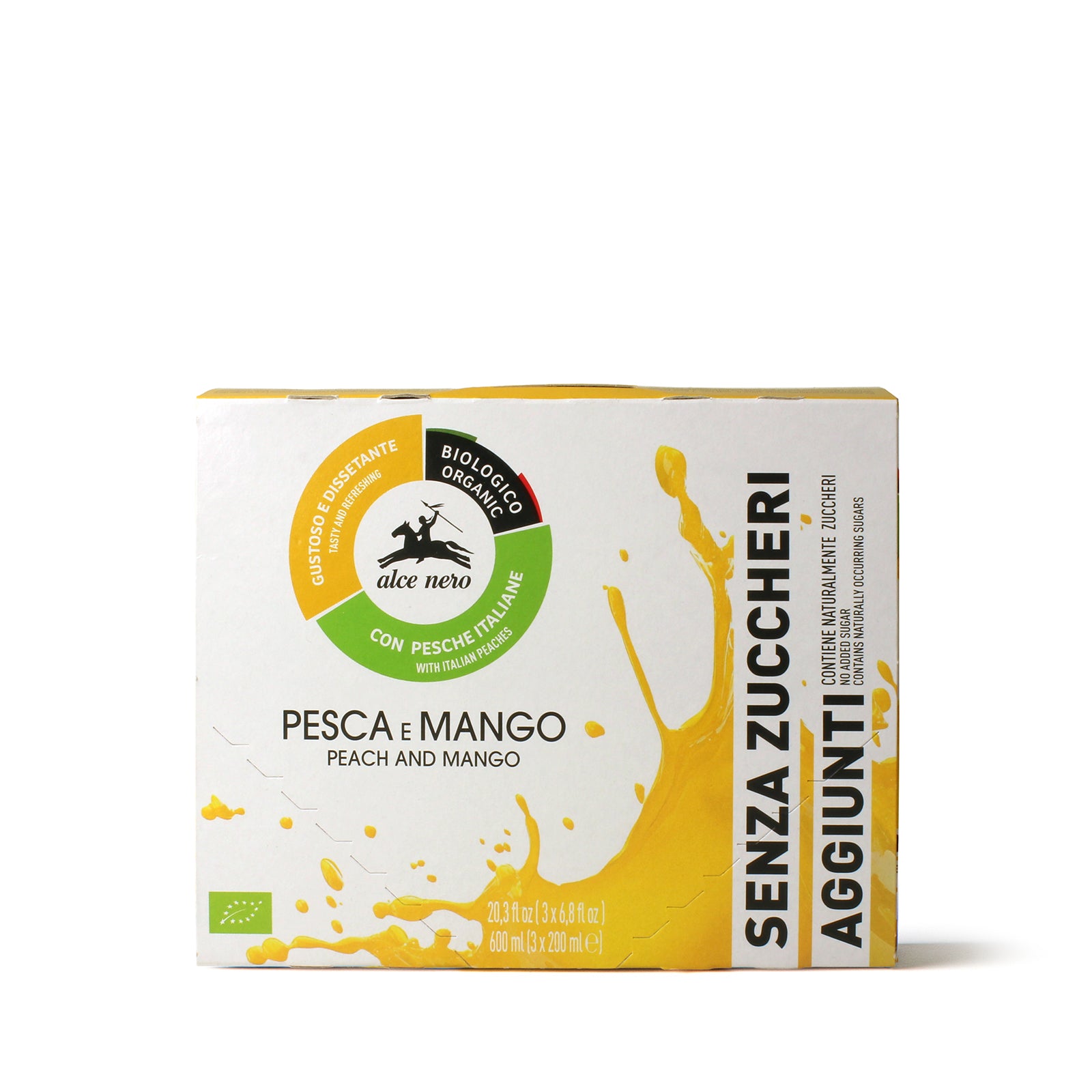 Bevanda pesca e mango senza zuccheri aggiunti biologica 600g - Alce Nero