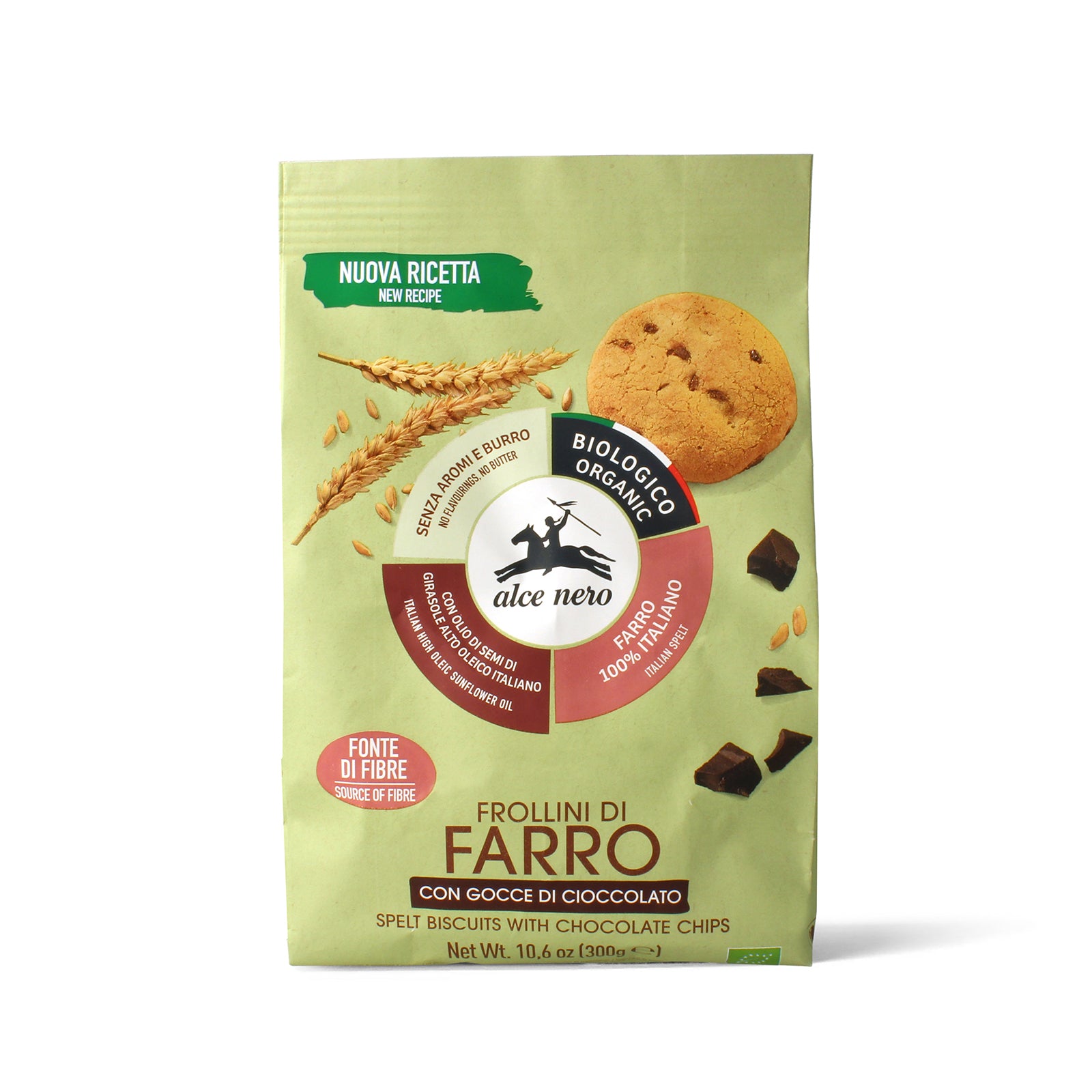 Frollini di farro con gocce di cioccolato biologici 300g - Alce Nero