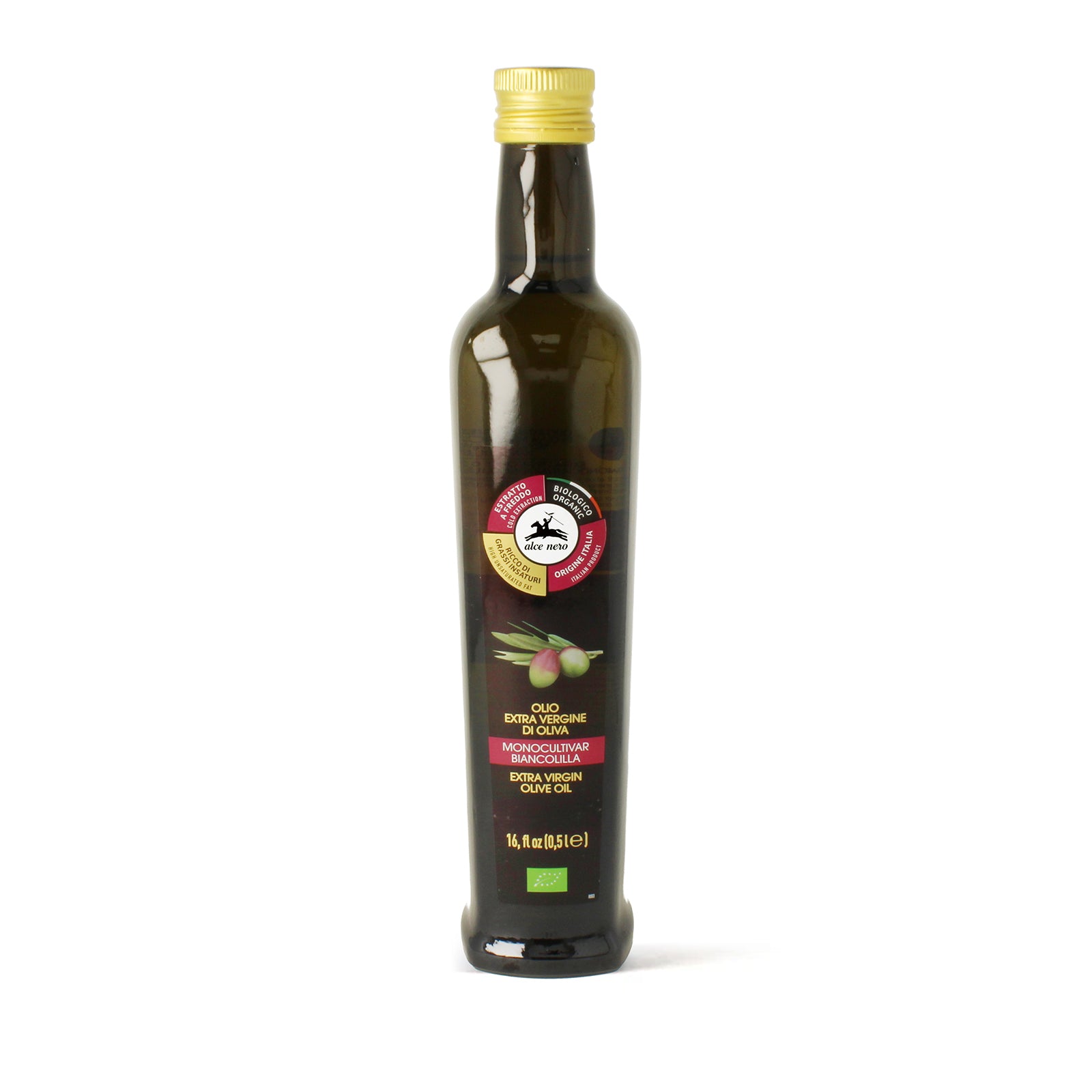 Olio extra vergine di oliva monocultivar Biancolilla biologico 500g - Alce Nero