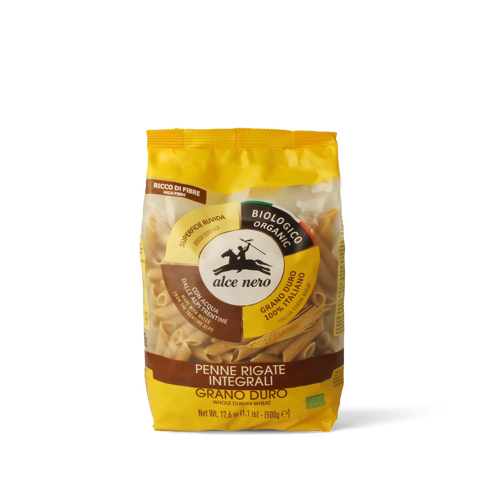 Penne rigate integrali di grano duro biologiche 500g - Alce Nero