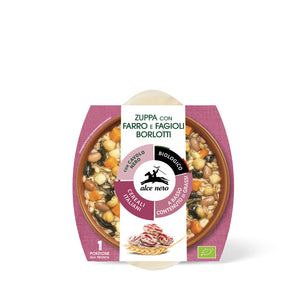 Zuppa farro e fagioli borlotti biologica 350g - Alce Nero