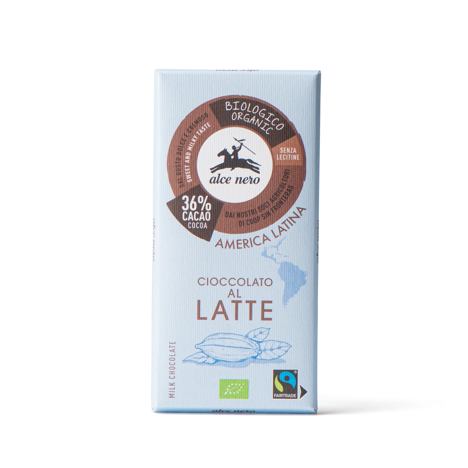 Cioccolato al latte 36% biologico 100g - Alce Nero