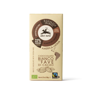 Cioccolato bianco con fave di cacao biologico 100g - Alce Nero