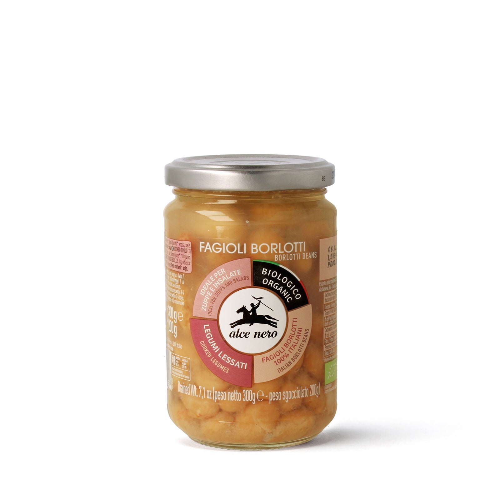 Fagioli borlotti lessati biologici 300g - Alce Nero