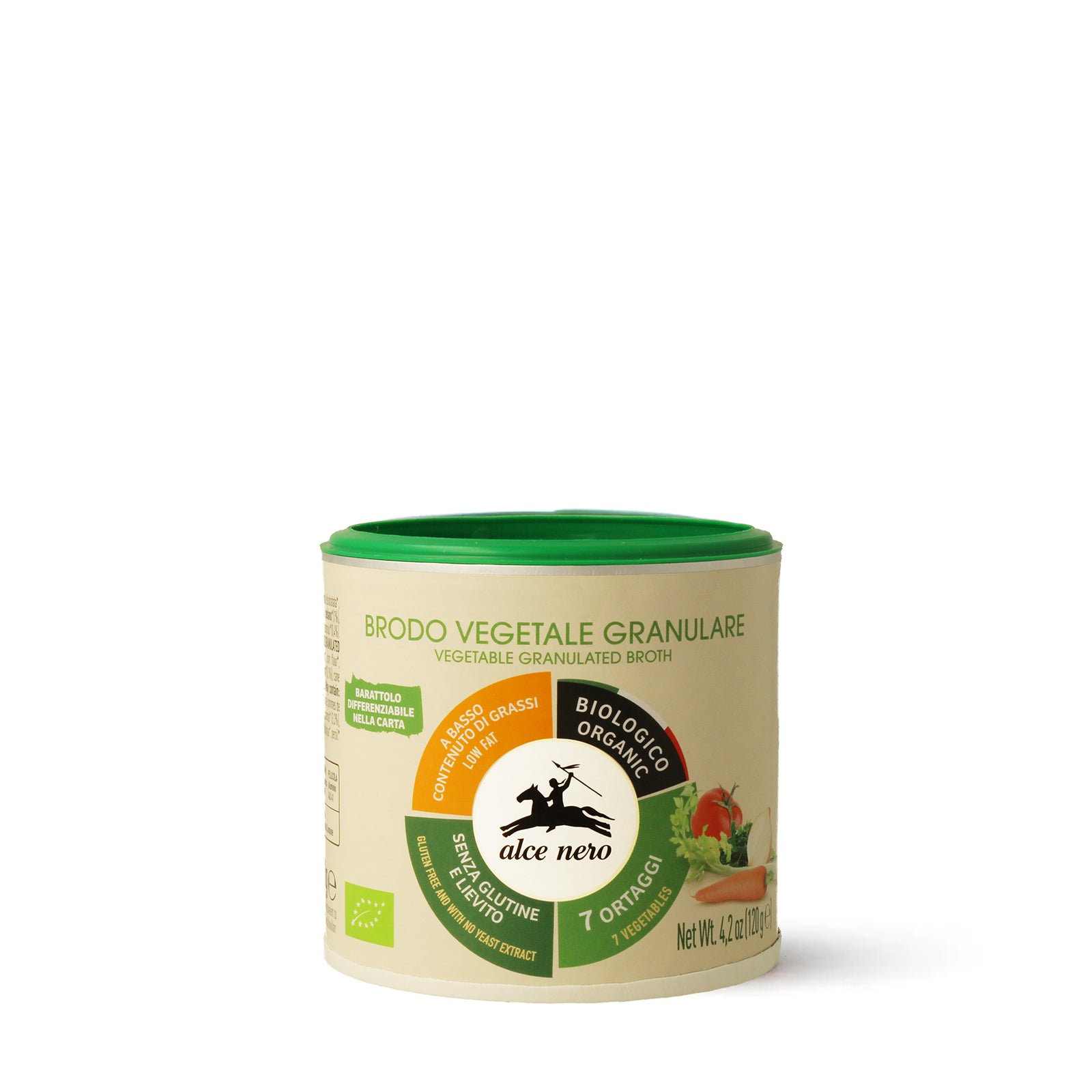 Brodo vegetale granulare biologico 120g - Alce Nero
