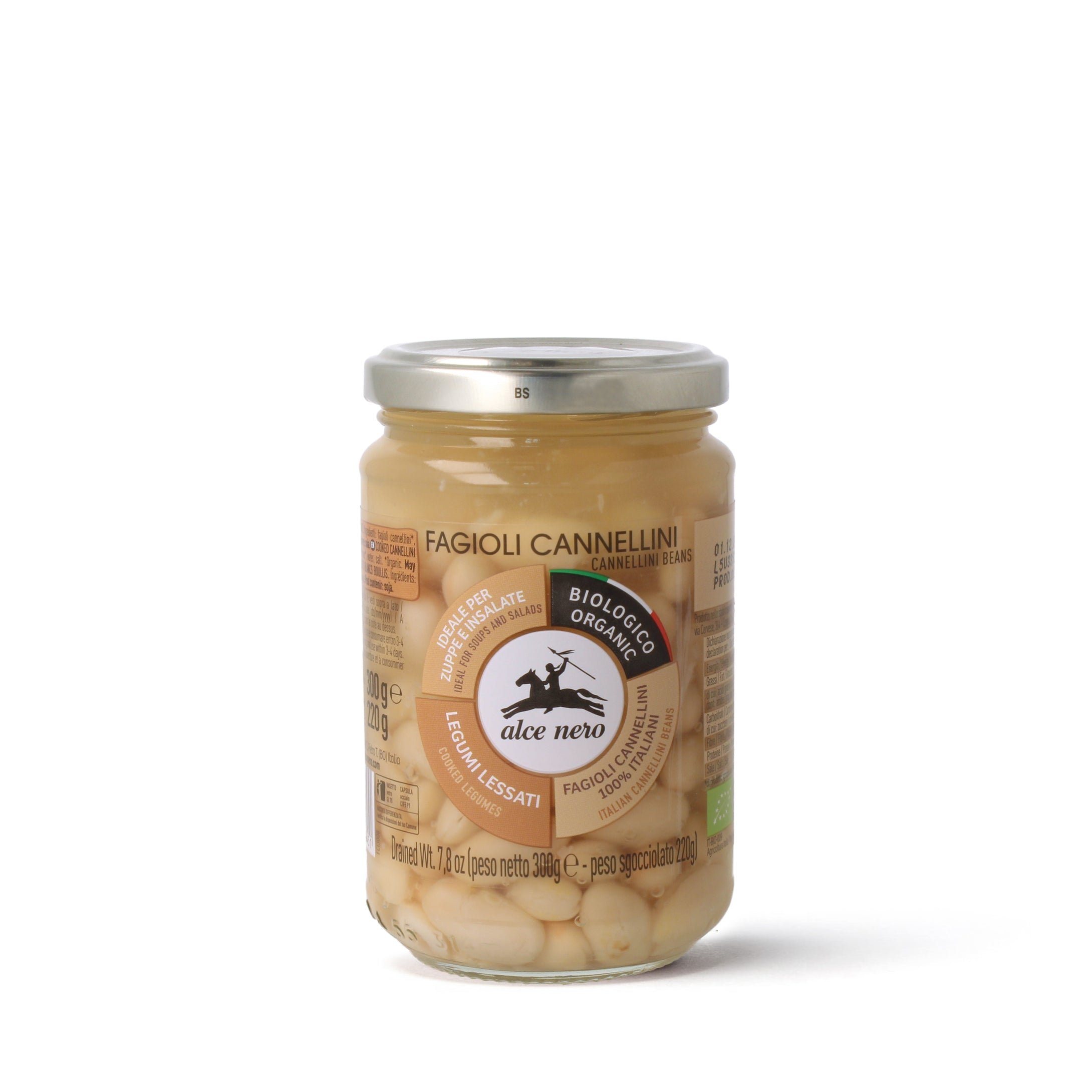 Fagioli cannellini lessati biologici 300g - Alce Nero