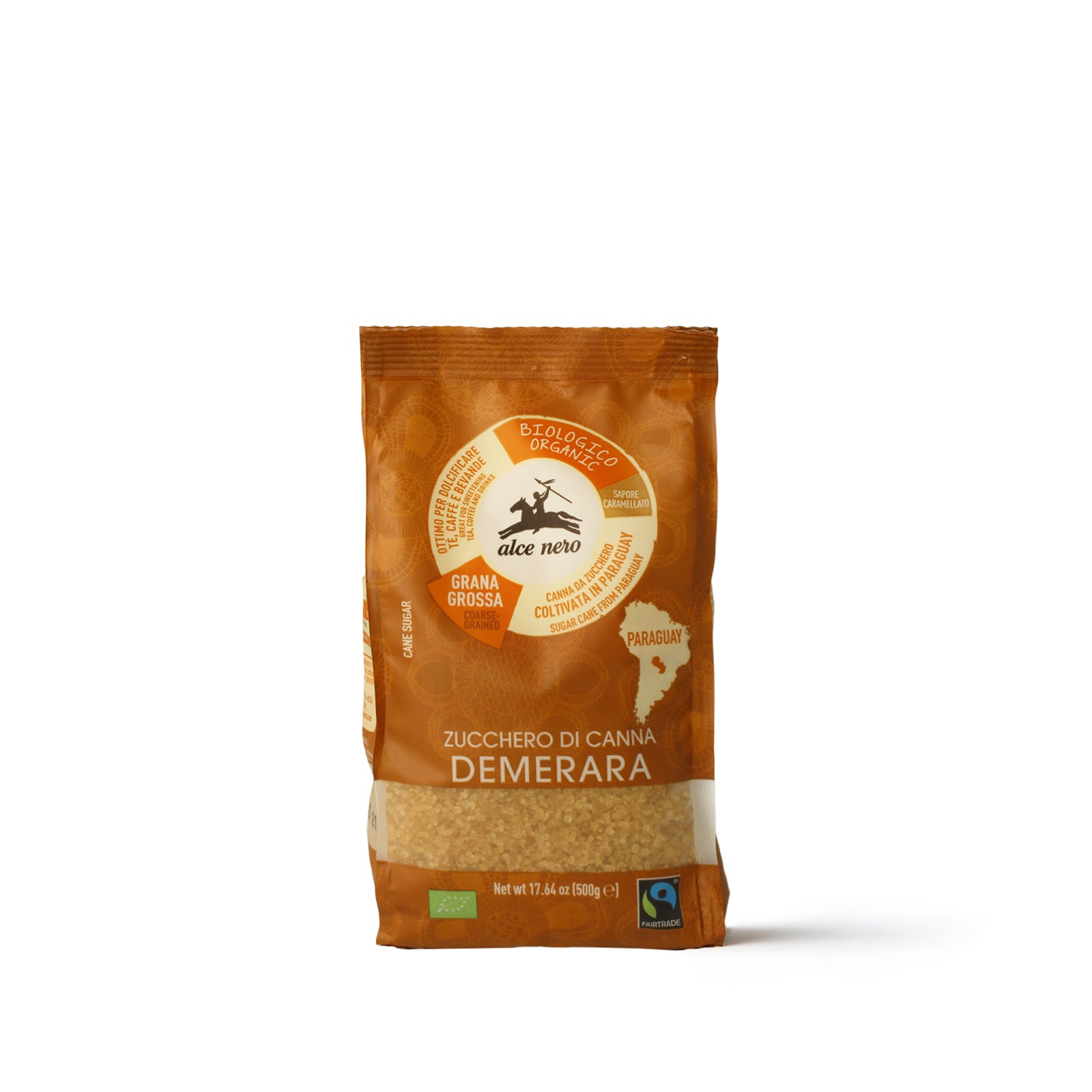 Zucchero di canna Demerara biologico 500g - Alce Nero